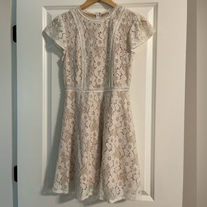 Cream lace dress